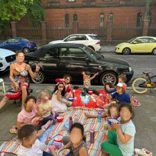 Picknick vor der Tür